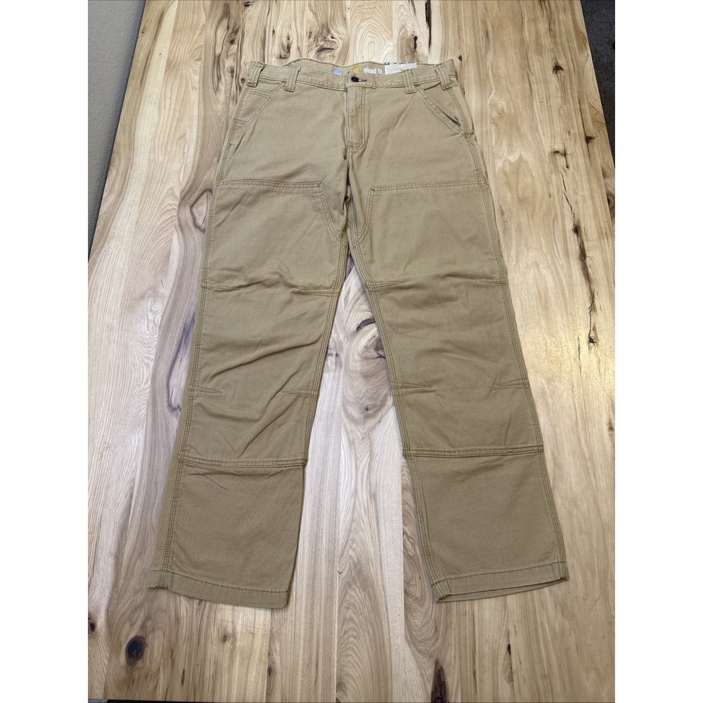 Carhartt 102802 Men's Relaxed Straight Rigby Double Front Dungaree Pants 34x30